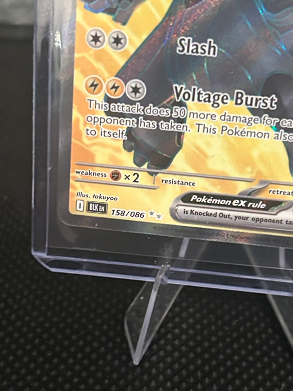 Pokemon Zekrom EX 158/086 Holo from Black Bolt Set M/NM - Picture 3 of 3
